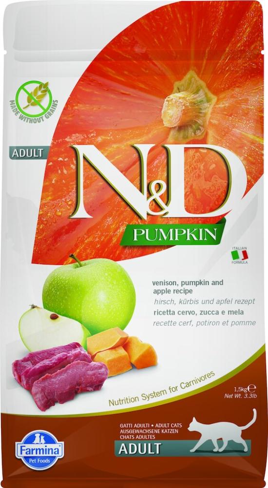 N&D Pumpkin - Feline Adult - Cerf, Potiron & Pomme